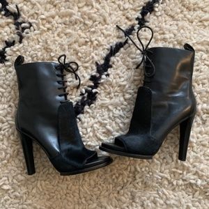 Alexander Wang open toe booties(shooties)
